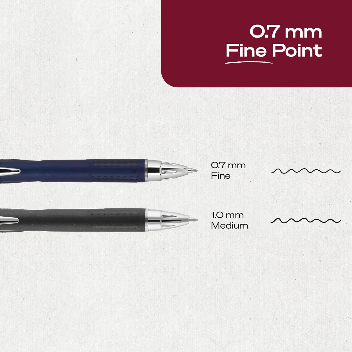 Uni-Ball Jetstream Retractable Ballpoint Pens - Black, 0.7 mm, 3 Count - view 6